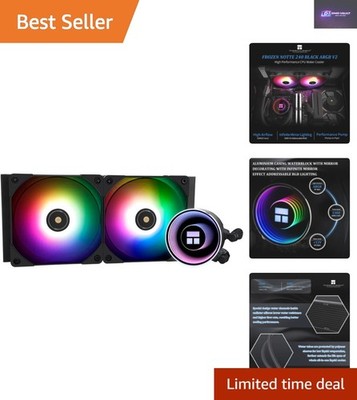 ARGB-Enhanced 240mm Water Cooling CPU Cooler - Superior Airflow & Compatibility
