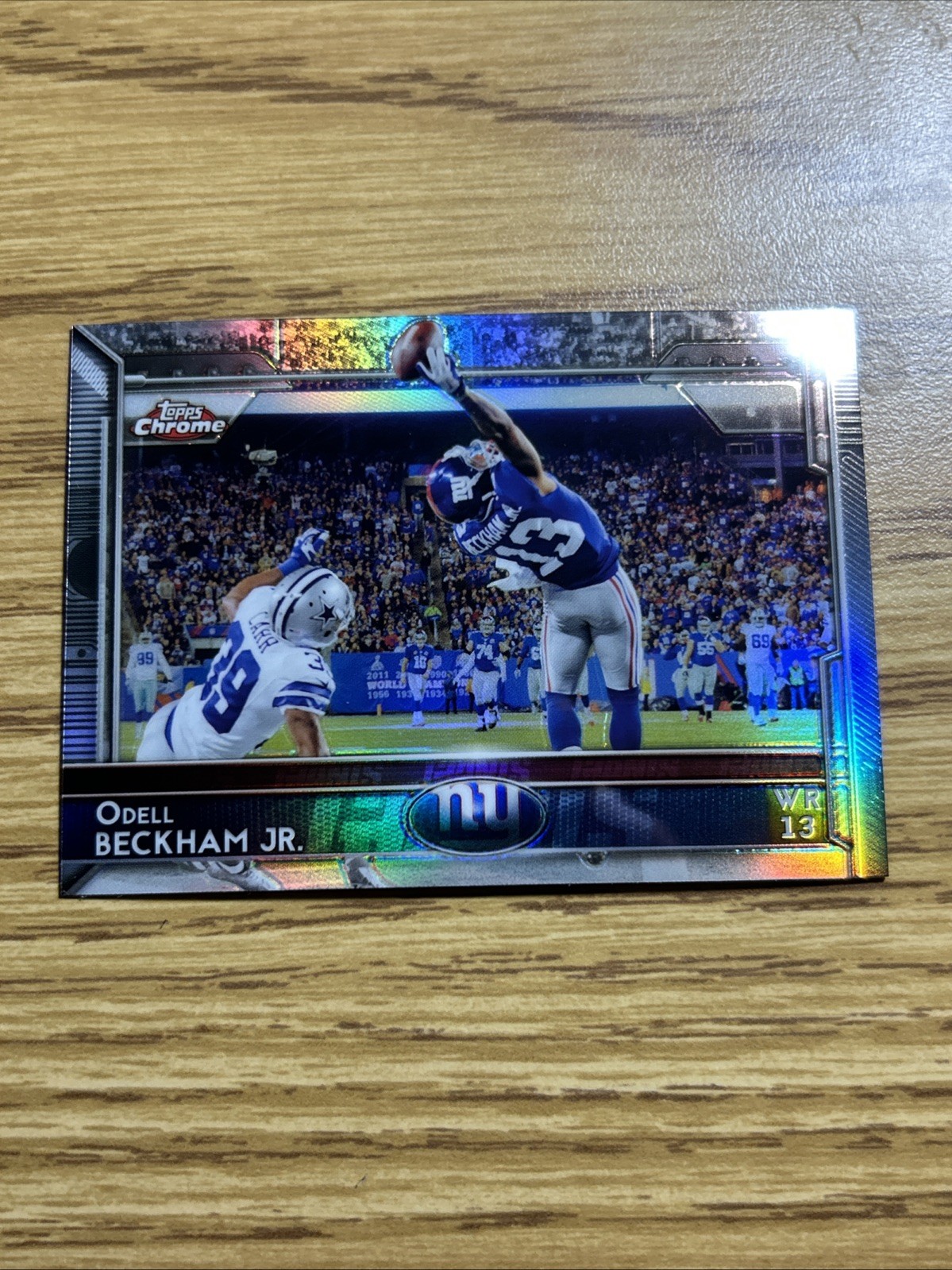 2015 Topps Chrome Odell Beckham Jr. Silver Refractor โ The Catchโ SP ๐๐ฅ