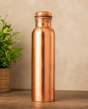 Copper Water Bottle ( 950 ml/34oz ) 100% Pure Ayurvedic Wellness Bottle