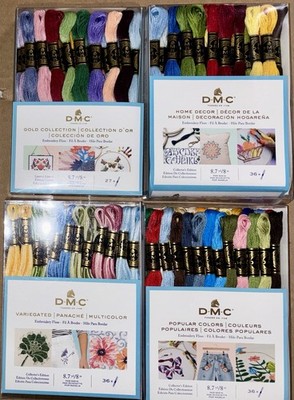 DMC 4 Gold Popular Variegated Home Embroidery Floss 135 Collectors Strands Skein