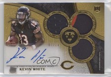 2015 Topps Triple Threads Rookie Relics Gold 7/25 Kevin White #104 Auto 0f8