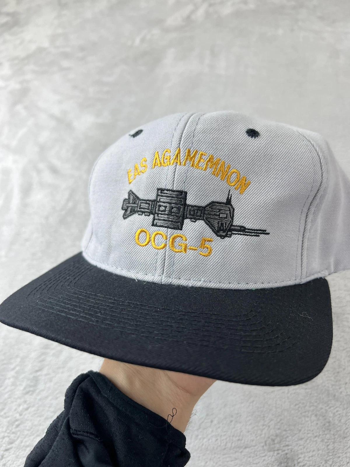 Vintage 90s Babylon 5 Hat Cap Snap Back EAS Agamemnon Fan Club Space Station