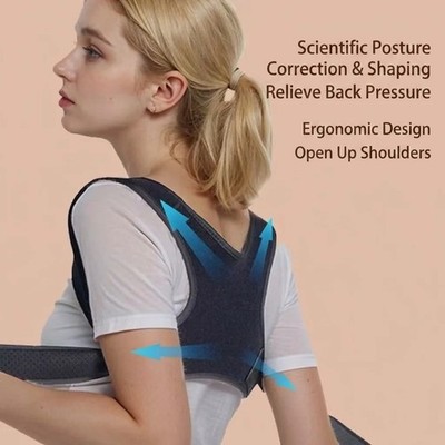 1PC Invisible Back Posture Corrector Trainer Adjustable Shoulder Brace Straight 
