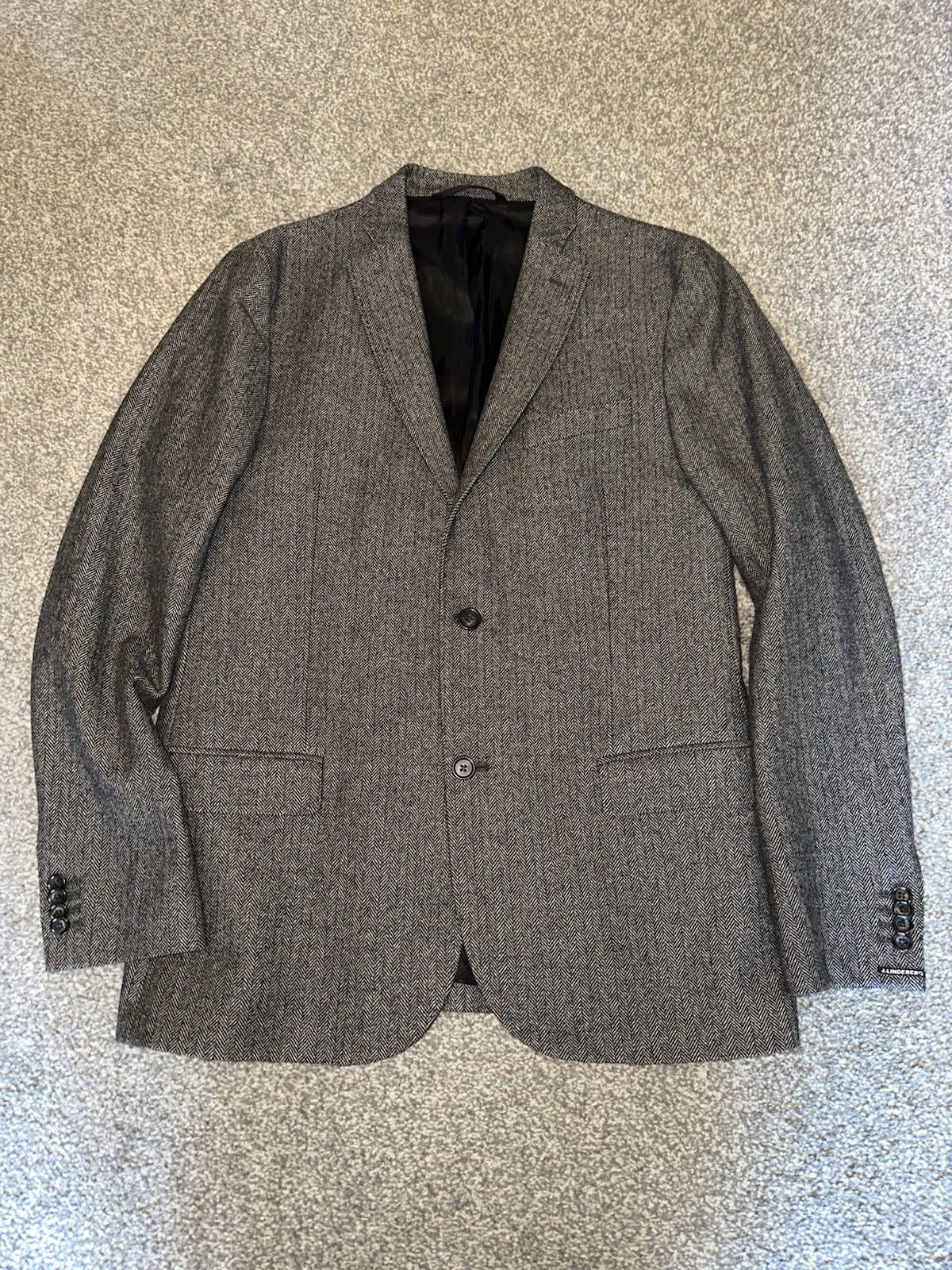 Mens J. LINDEBERG Blazer Jacket, Hopper Soft Herringbone, EU 52, Golf, (G37)