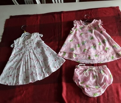 2 ST.BABYKLEIDER Gr.68 Babykleidung Mädchen VIntage, von Berti