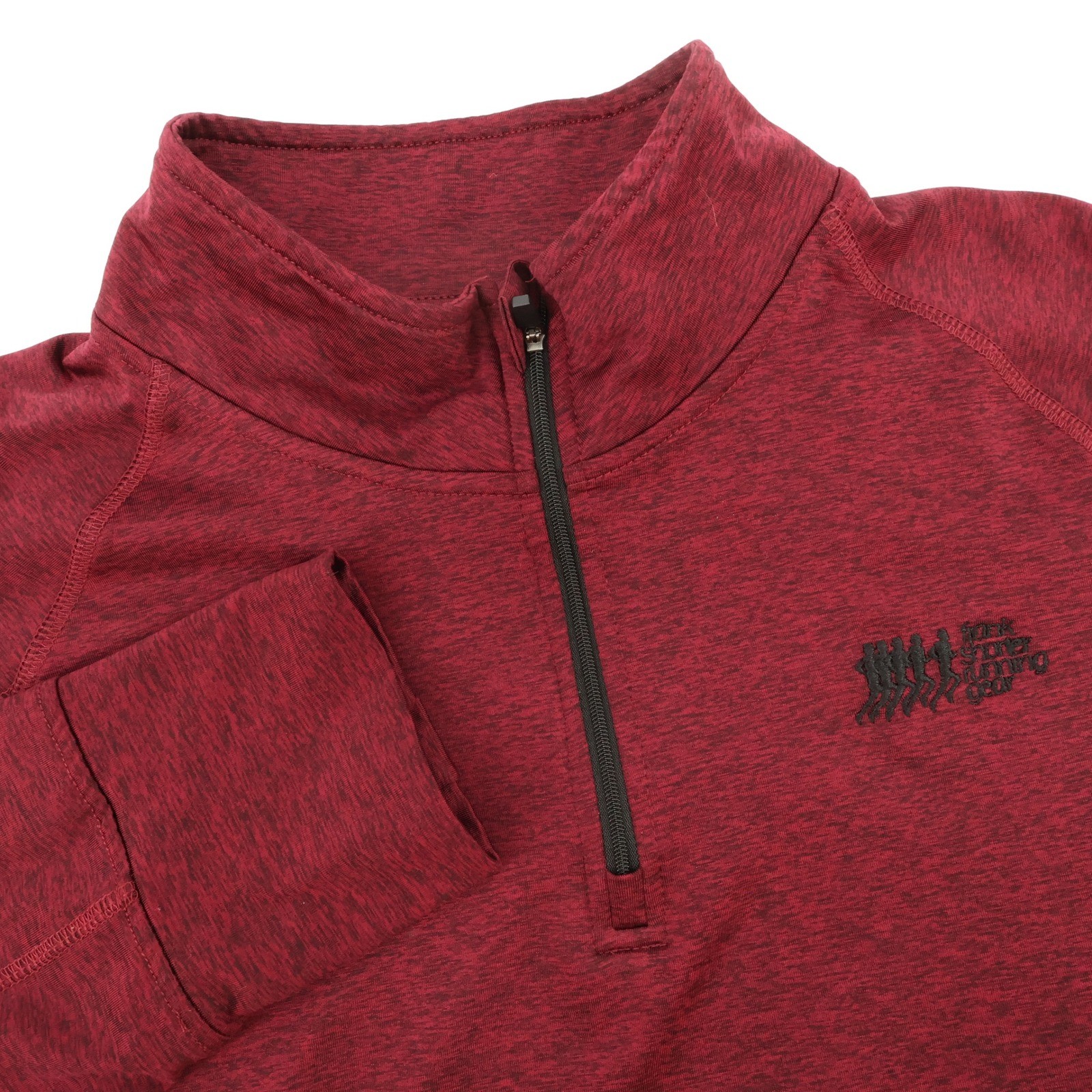 Frank Shorter Running Gear Mens Xl Pullover 1/4 Zip Long Sleeve Shirt