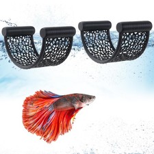 Jieting 2 Pack Floating Betta Hammock Leaf Bed Resting Platform for Black
