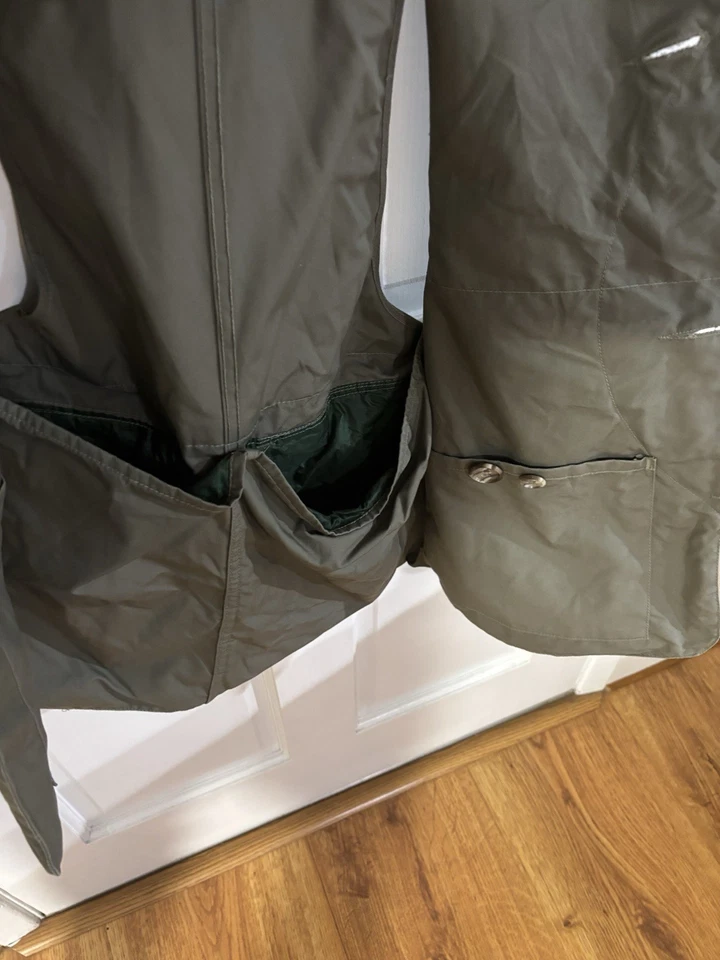 Chaleco de Colección FILSON Para Hombres Verde Sin Mangas Pesca Exterior Bolsillos #36 Foto 4 de 4