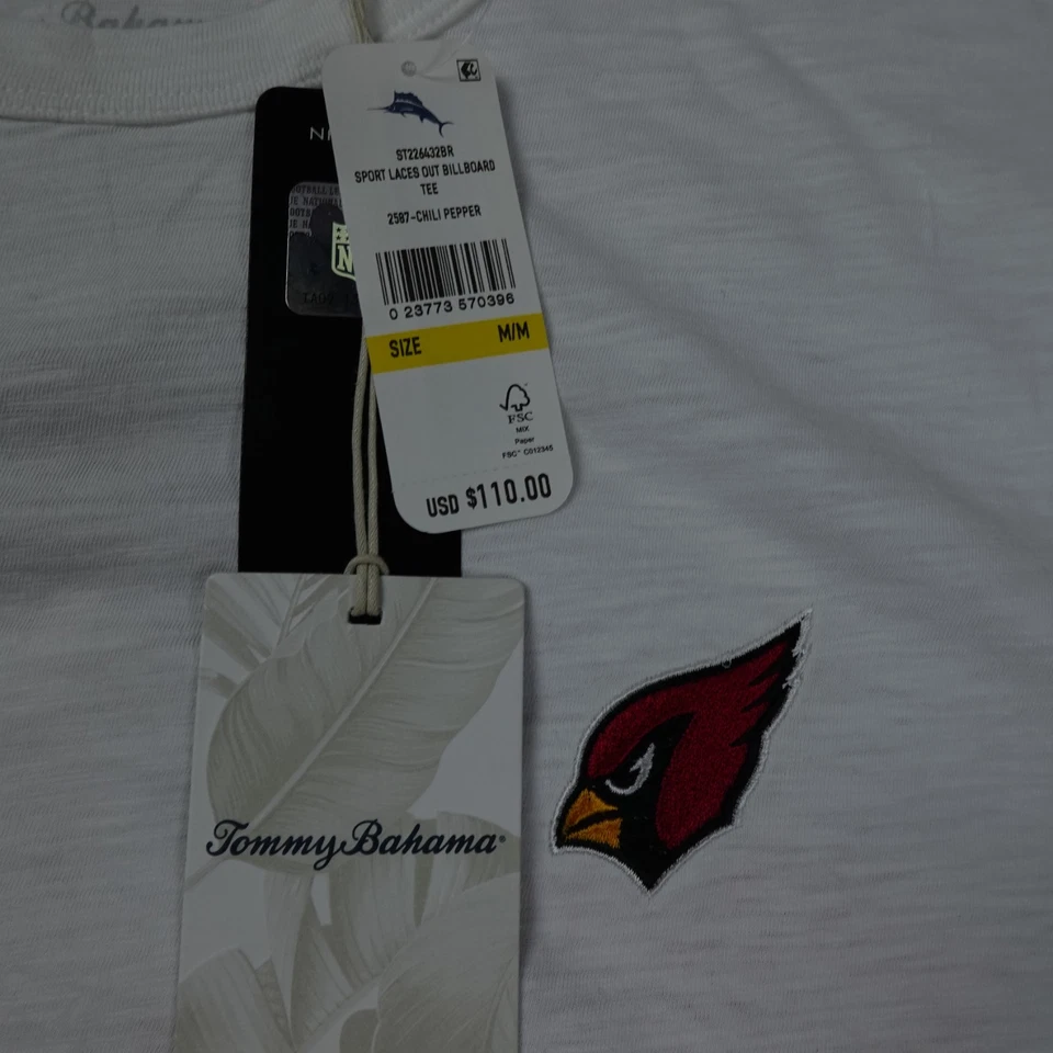 Camisa Pullover Arizona Cardinals Para Hombre Pequeña Tommy Bahama NFL Fútbol Foto 3 de 4