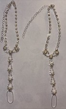 Crystal  Pearl Barefoot Sandal Anklet Foot Chain Beach Bracelet Women Jewelry