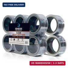 Clear Packing Tape, 12 Rolls Heavy Duty Packaging Tape for Shipping Packaging Mo