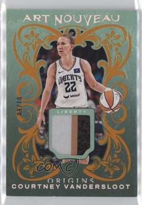 2024 Origins WNBA Art Nouveau Memorabilia Gold 9/10 Courtney Vandersloot e6p