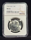 1965 SMS Kennedy Half Dollar - NGC MS66 (Bulk)