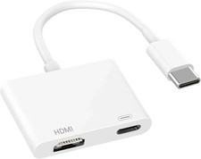 USB C to HDMI Adapter 4K 60Hz w/ 100W PD for iPhone 17/16/15