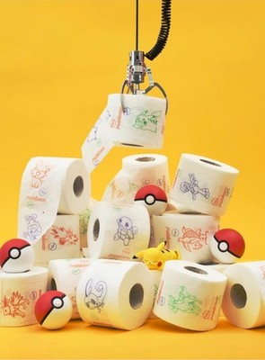 Renova Limited Edition Pokemon Toilet Paper 4 Packs 16 Rolls Korea Rare