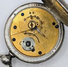1886 Hampden Key Wind/Key Set Silver Pocket Watch With Chain - Running — photo 8