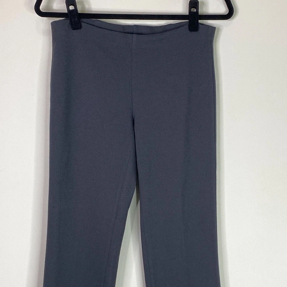 Eileen Fisher Grey Stretch Straight Pull On Pants Women's Size 4 - Image 4 of 4