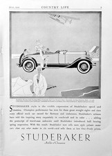 1929 Ad (10  X  14 inches) Studebaker President Eight Roadster