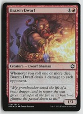Brazen Dwarf LP Foil 134 Adventures in the Forgotten Realms Magic: The Gathering