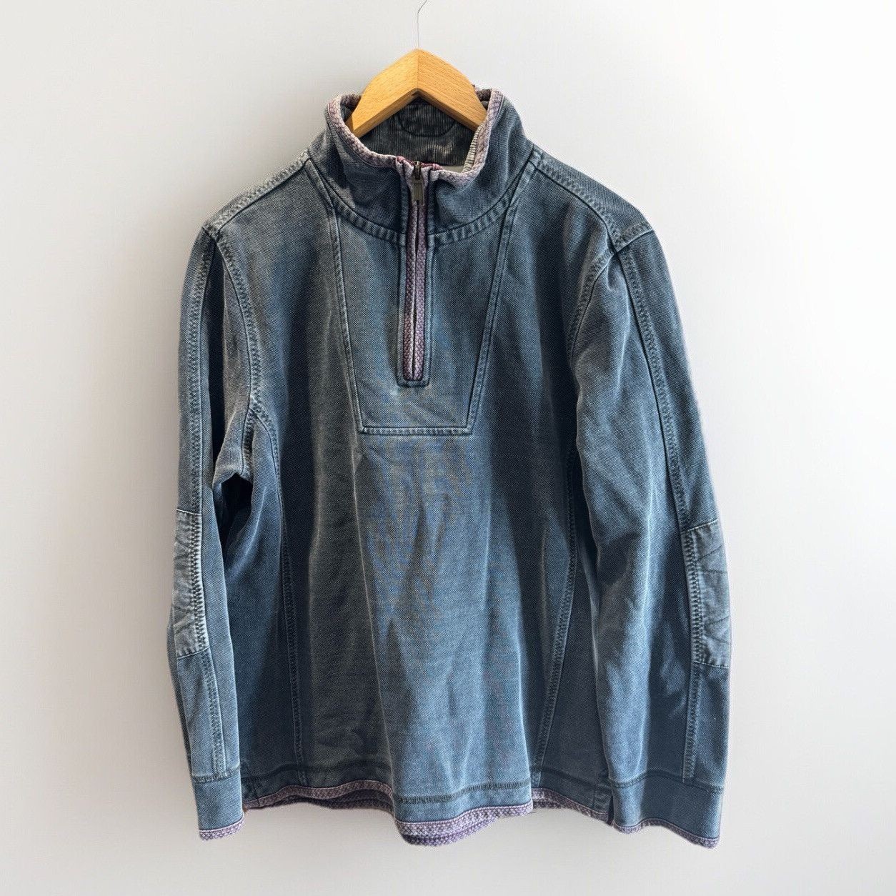 Men’s Fat Face Airlie Sweatshirt Size Medium Blue Quarter Zip The Classic Airlie