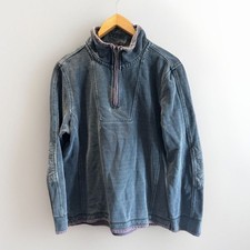 Men’s Fat Face Airlie Sweatshirt Size Medium Blue Quarter Zip The Classic Airlie