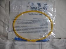 1M SC UPC to SC UPC Simplex 3.0mm PVC Single Mode Fiber Patch Cable Jumper