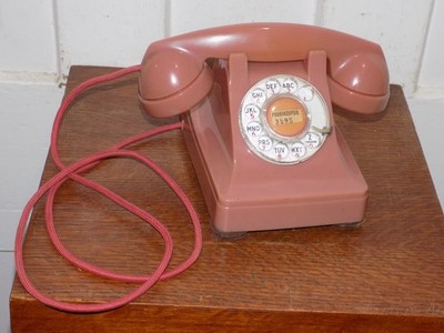 Vintage Pink Western Electric Rotary Telephone