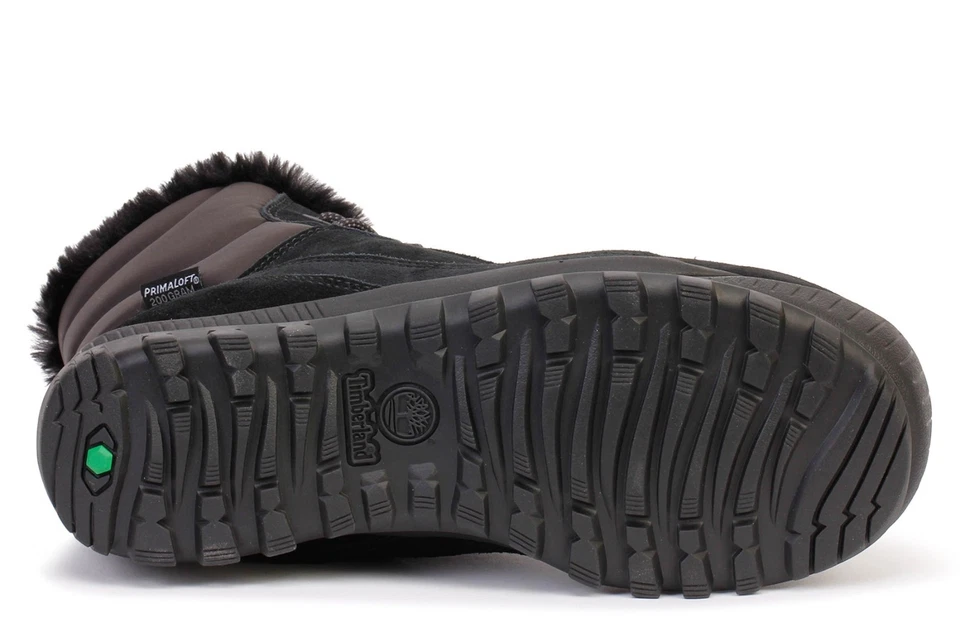 Timberland Womens Mt. Hayes Waterproof Faux Fur Lined Boot in Jet Black Size 8.5 - Image 4 of 4