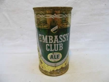 EMBASSY CLUB ALE FLAT TOP BEER CAN~BEST BRG., CHICAGO,ILL