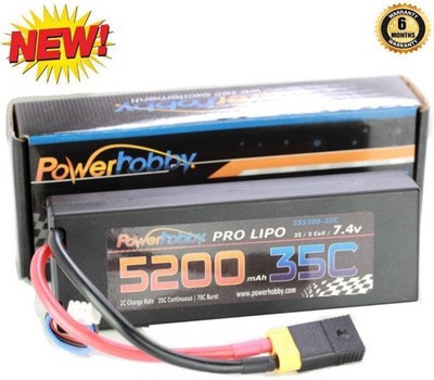Powerhobby 2s 7.4v 5200mah 35c Lipo Battery FOR TRAXXAS Rustler 2WD