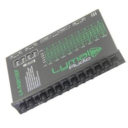 Preamplificador Lymal Audio 9 bandas 12 voltios coche audio gráfico ecualizador control de subnivel Foto 3 de 4
