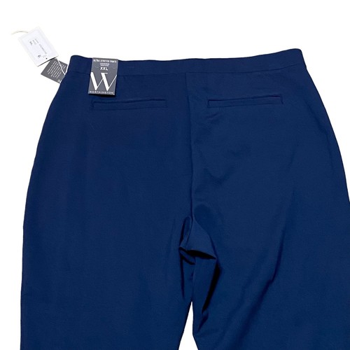 Worthington Ultra Stretch Ponte Pull-On Navy Blue High Rise Leggings Sz XXL NWT - Picture 3 of 15