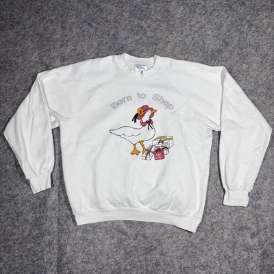 Vintage Tee Jays Raglan Sweatshirt Mens Large Pullover Born To Shop Made in USA