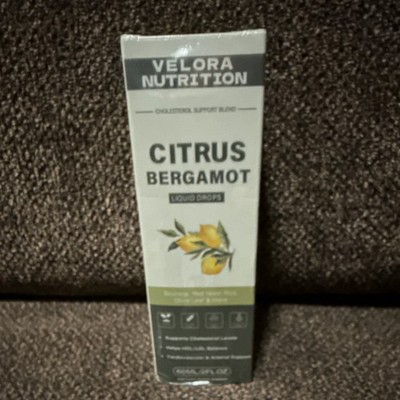 Velora Nutrition Citrus Bergamot Liquid Drops Cholesterol Support Citrus Flavor