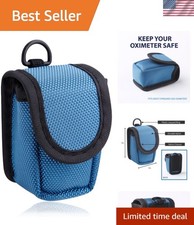 Blue Nylon Pulse Oximeter Case - Soft and Durable Carry Pouch for O2 Monitors