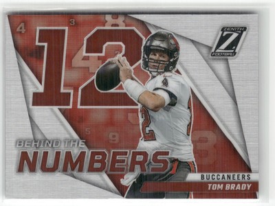 2022 Zenith #BN-TB Tom Brady Behind the Numbers Silver  10M