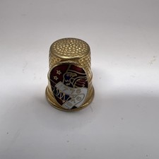 SEWING THIMBLE - 1776 1976 bicentennial gold colored