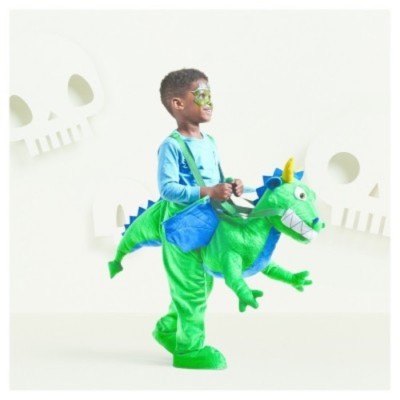 KLEINKIND DRACHENREITER KOSTÜM Hyde & Eek Halloween Kinder grün Plüsch Einheitsgröße NEU