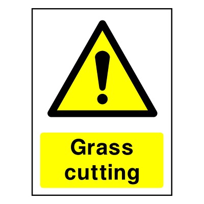 Grasschnitt Schild oder Aufkleber | COUN0029