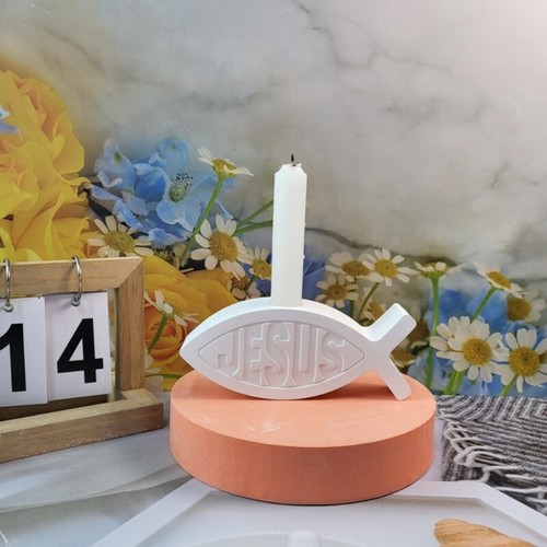 Jesuses Letter Holder Silicone Molds Craft Candlestick Castings Molds - Picture 7 of 8