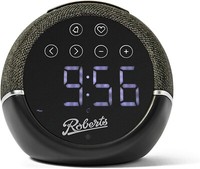 New Roberts Zen 10 Preset FM Radio Clock  Alarm  With USB Device Charging  Black