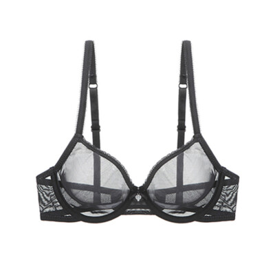 Ultra-thin Womens Bras Tops Mesh See Through Surprise Sexy Lingerie Brassiere BH