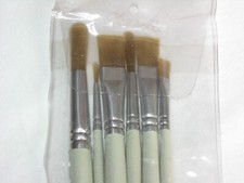 New Old Stock Grey Chaselle ARTIST 6 PCS SET PAINT BRUSHES ART England