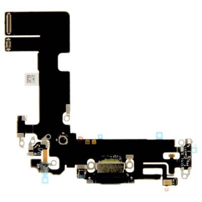 Flex Cable Charge Port Assembly for Apple iPhone 13 Black PCB Ribbon Circuit 