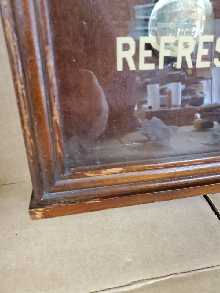 Vintage DRINK Coca Cola Clock DELICIOUS REFRESHING Battery Regulator Pendulum - Image 2 of 4