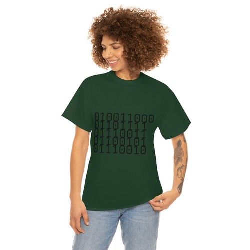 Unisex Heavy Cotton Tee Binary for LOSER and Loser on back of shirt - Bild 67 von 145