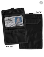 AVT76345  Travel Id/Document Holder, Hold 4 1/4 X 2 1/4 Cards, Black Nylon