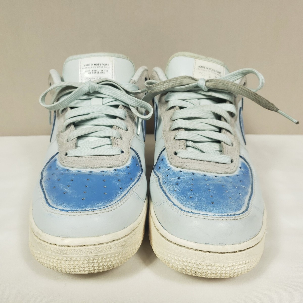 Nike Air Force One Devin Booker Shoes Men Size 8 Blue Moss Point