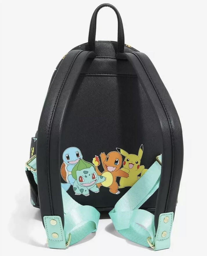 LOUNGEFLY POKEMON STARTERS MINI BACKPACK FUNKON 2021 EXCLUSIVE In Hand Fast Ship image 3