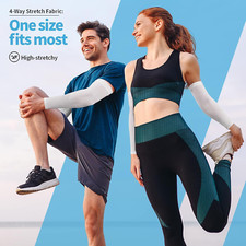 2 Pares De Mangas De Brazo Para Hombres Y Mujeres Proteccion Solar UV Brazos